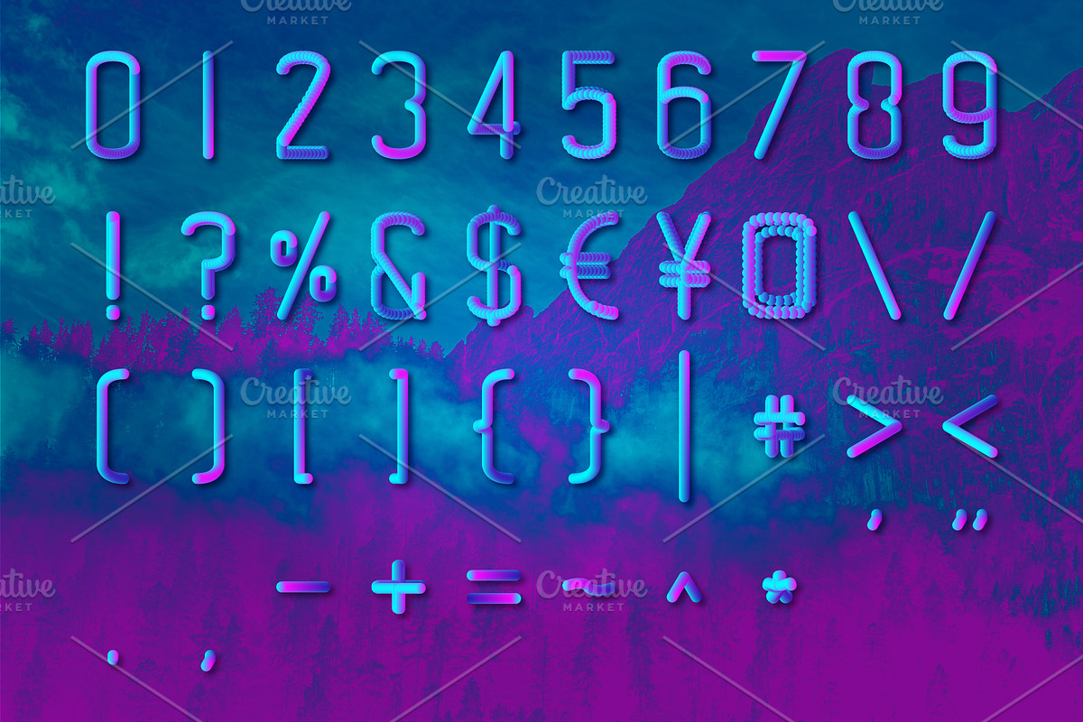 Fantasm 3D Font preview 6