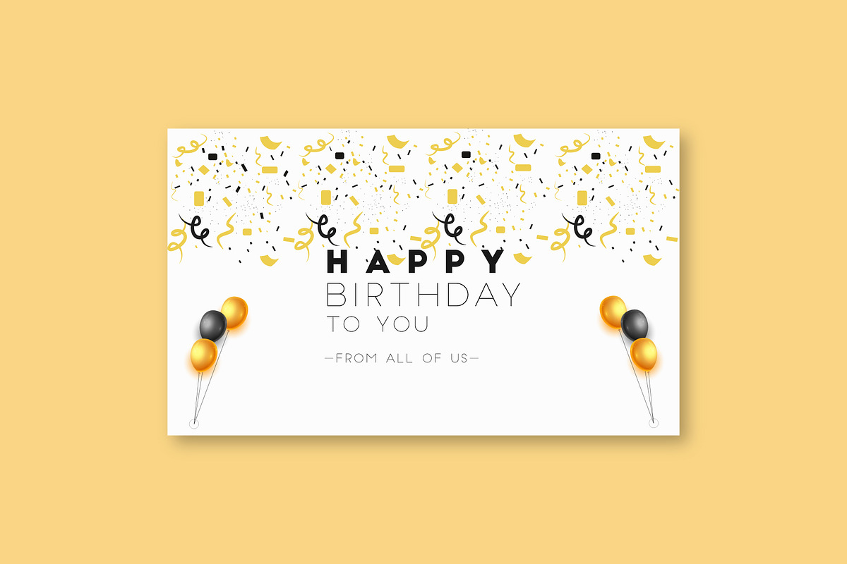 happy birthday set, a Card Template by designbydi (Photo 4 of 7)