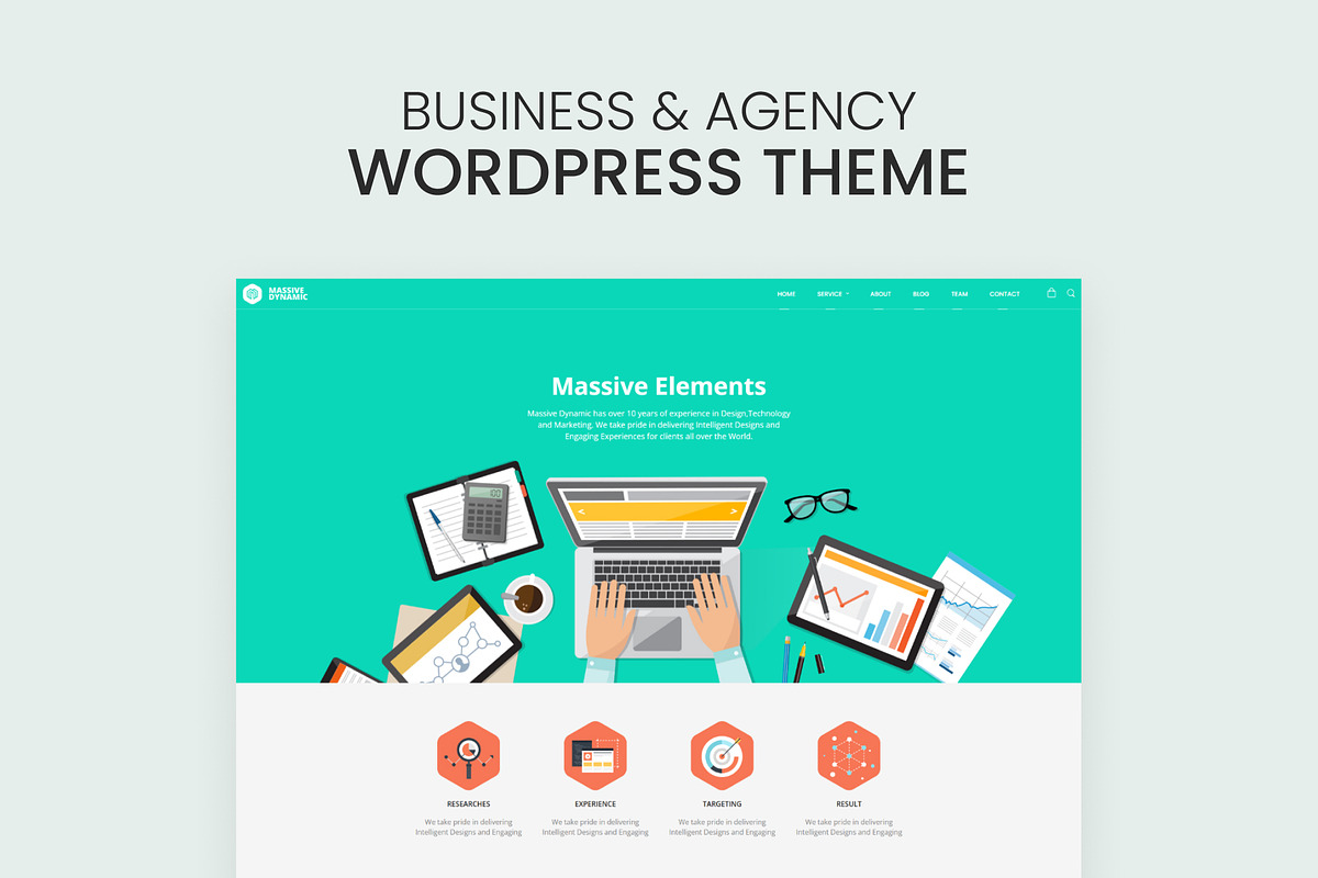 Business & Agency WordPress Theme, a WordPress Template by Pixflow (Photo 1 of 12)
