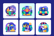 Cryptocurrency Trading Illustration, a Finance Illustration by Brickclay (Thumbnail 7 of 9)