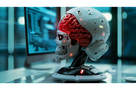Using a robot to check brain test, a Health & Medical Photo by ZinetroN