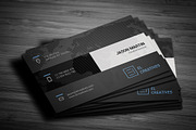 Creative Dark Business Card, a Business Card Template by bouncy (Thumbnail 1 of 4)