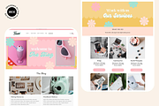 Wix Website Template Bright Retro, a Wix Template by The Pixel Palace (Thumbnail 8 of 10)