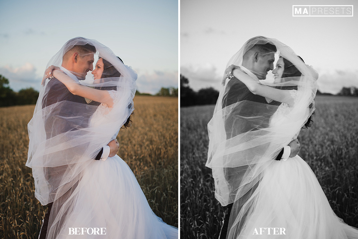 10 B&W Wedding Lightroom Presets, a Preset Add-On by MaPresets (Photo 13 of 18)