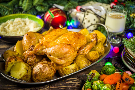 Festive Christmas dinner table, a Food & Drink Photo by Rimma