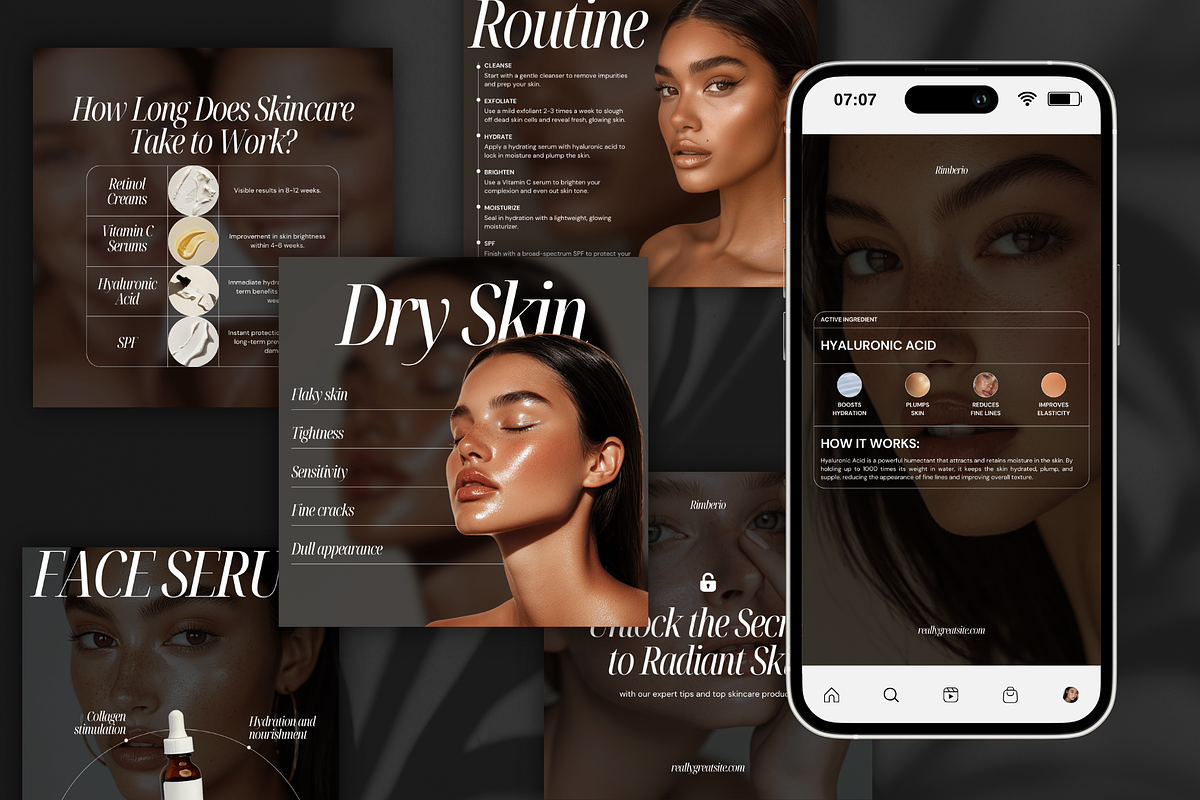 Aesthetic Beauty Instagram Template, a Social Media Template by Xenié Creative (Photo 3 of 10)