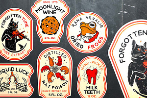 Halloween Bottle Labels