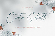 Cinta Sehatti - Calligraphy Font, a Script Font by StringLabs (Thumbnail 1 of 10)