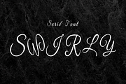 Swirly - Modern Typeface, a Serif Font by Made by Cap (Thumbnail 1 of 5)
