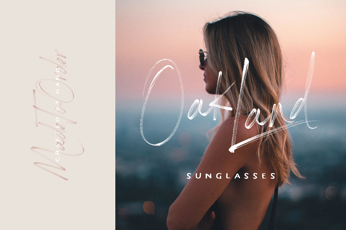 Rustic Gold SVG Brush Script preview 3