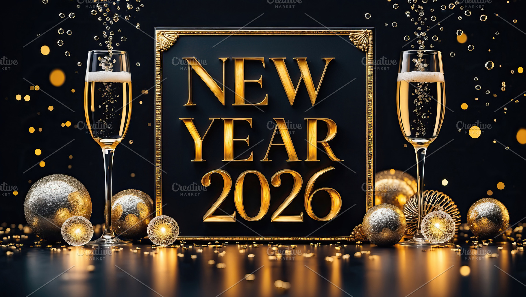 New Year's Toast 2026 with Champagne, an Arts & Entertainment Photo by Perpis