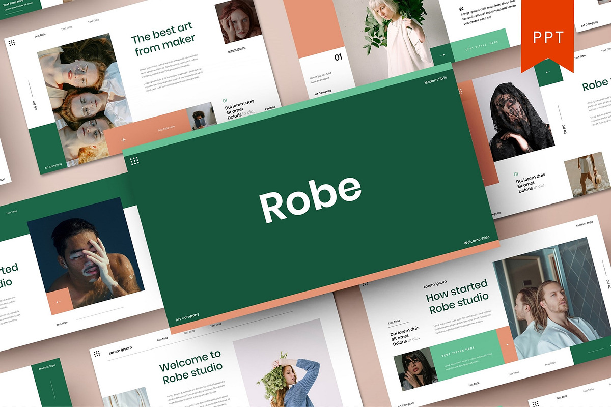 Robe - Business PowerPoint Template, a Presentation Template by Dens Creative Studio (Photo 1 of 6)