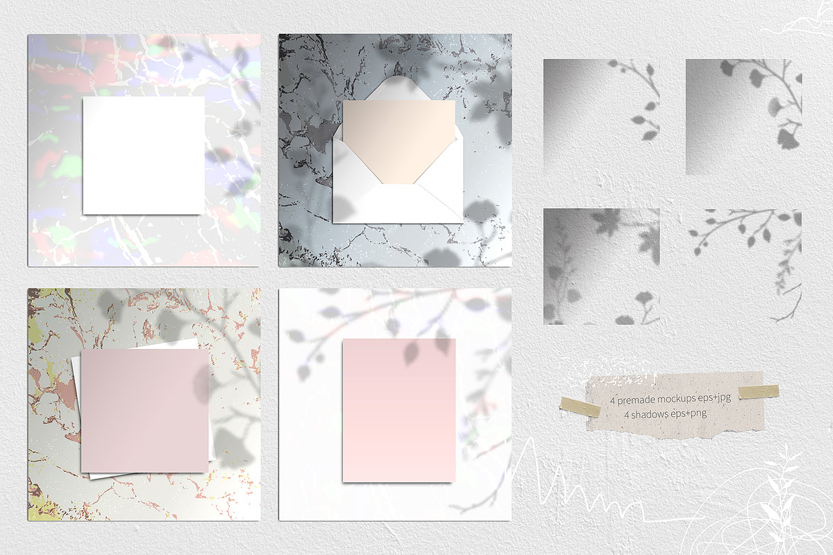 Modern graphic elements. Art leaves, an Object Graphic by white angel arts (Photo 18 of 19)