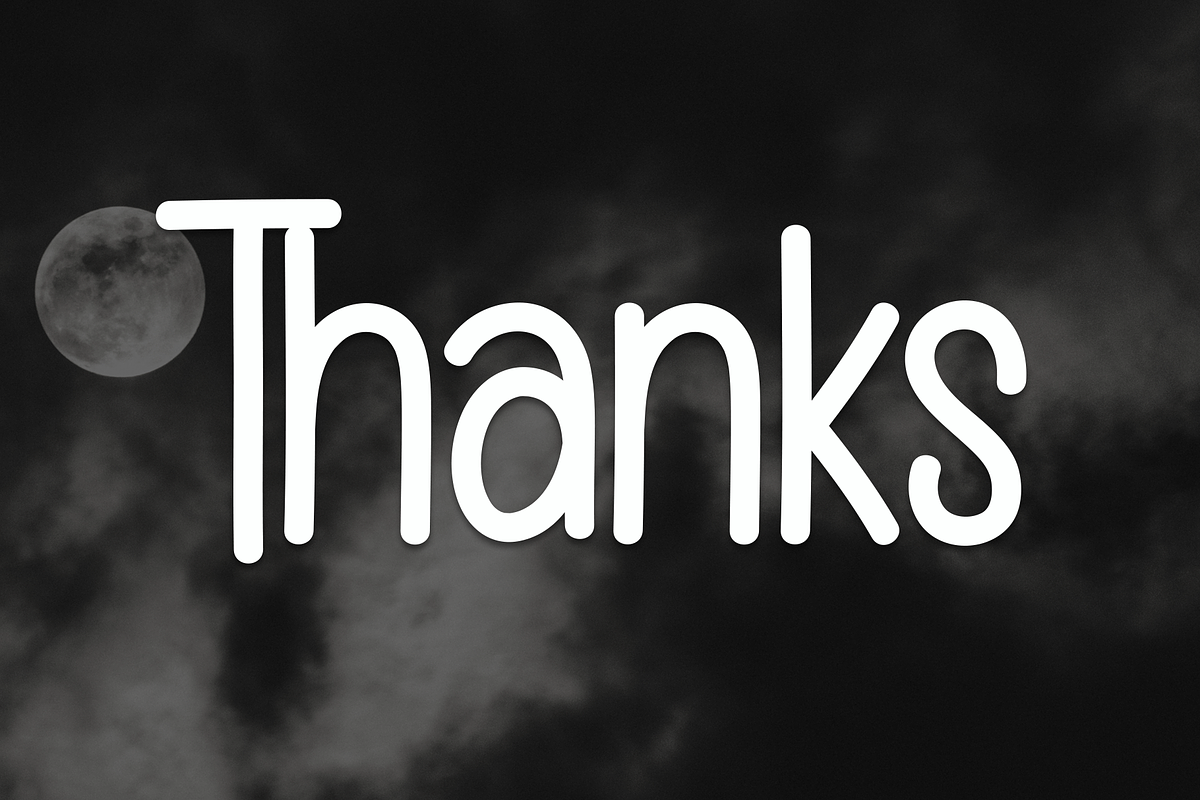 Midnight Spooky | Script Font, a Script Font by Scratchones (Photo 8 of 8)