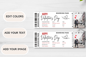 Boarding Pass For Valentine's Day