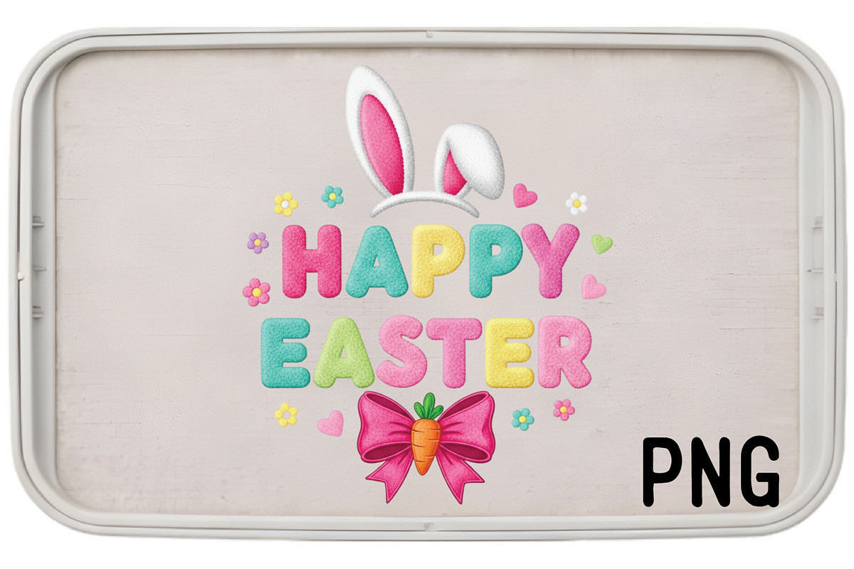 Happy Easter PNG, an Illustration by Black Bird Studio (Photo 2 of 3)