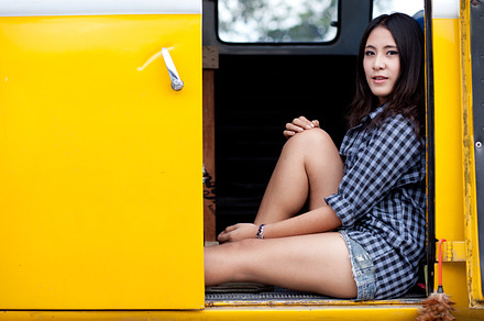 Portrait asian girl featuring adorable, adult, and asian, a Person Photo by a454
