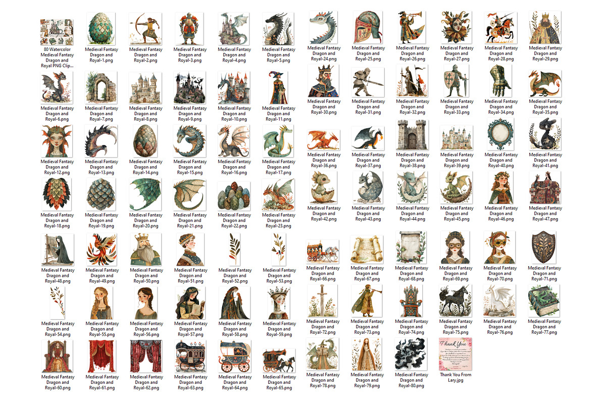 80 Images Fantasy Dragon & Royal PNG, an Object Graphic by ThingsbyLary (Photo 10 of 10)
