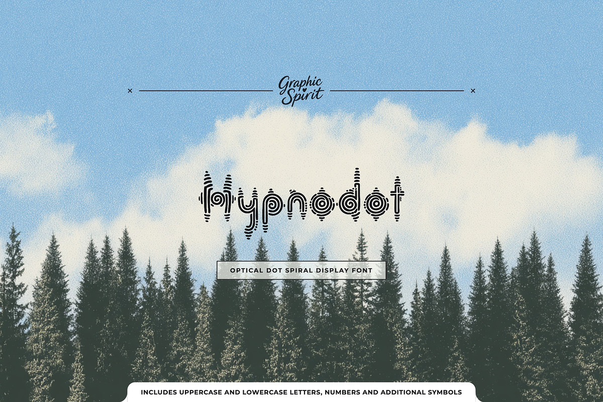 Hypnodot Optical Dot Display Font, a Sans Serif Font by Graphic Spirit (Photo 1 of 8)