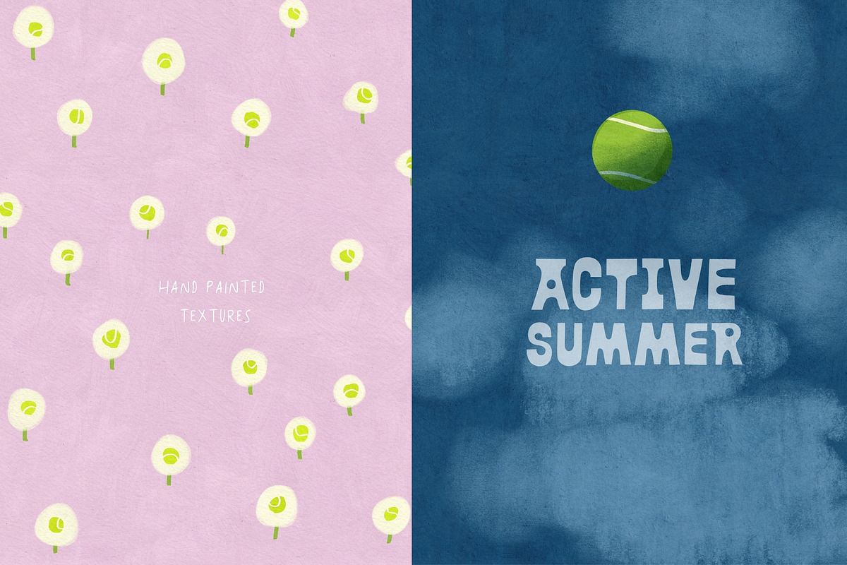 Tenniscore: 50 Whimsical Backgrounds, a Background Graphic by PaperJamLab (Photo 15 of 17)