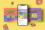 90s Summer Instagram Template, a Social Media Template by muhisya (Thumbnail 9 of 14)