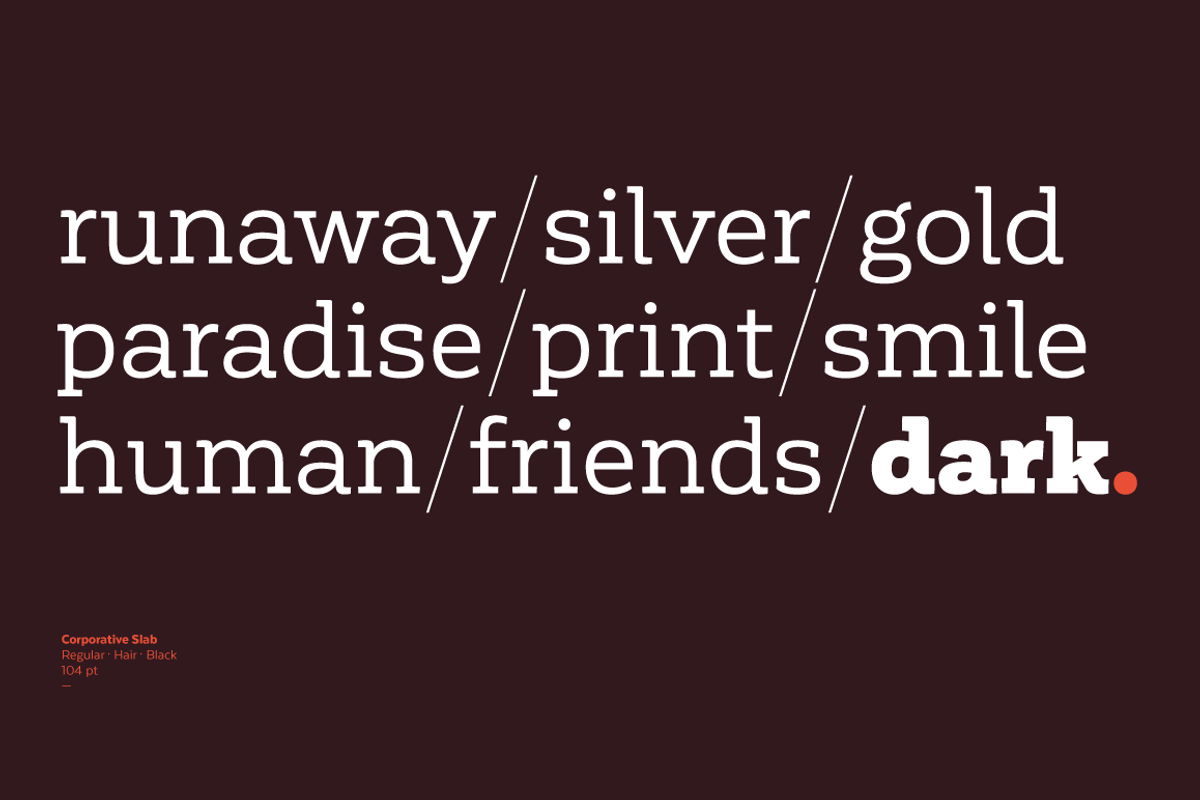 Corporative Slab - Family 50% off, a Slab Serif Font by Latinotype (Photo 13 of 15)