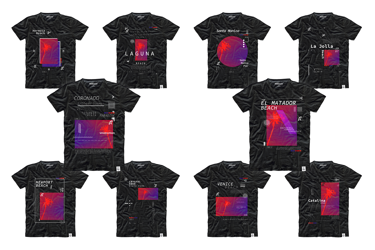 10 Typographic Summer T-Shirt Bundle, an Illustration by NoSpoon Design (Photo 2 of 8)