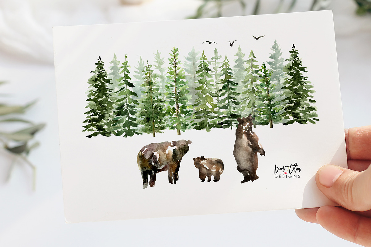 The Great Wilderness Watercolor Set, an Animal Illustration by Kim Thoa Designs (Photo 8 of 8)