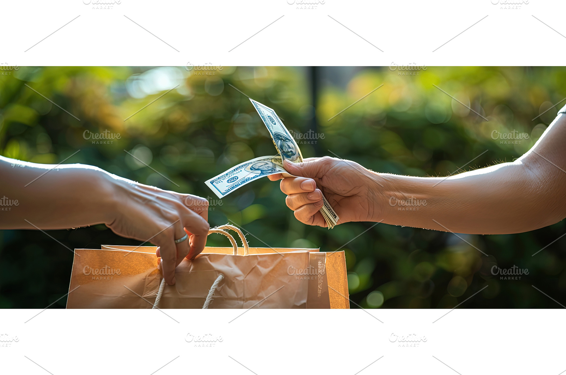 Cash Payment for Shopping Bag During, a Business Photo by piter.goskov