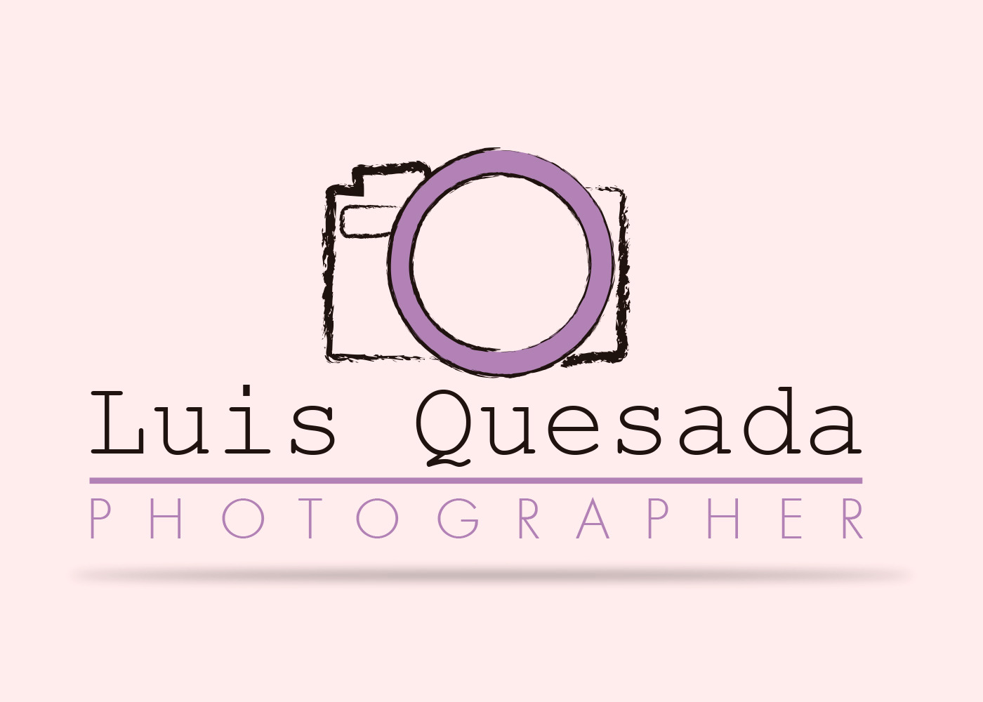Photographer Logo by Luis Quesada Design  Creative Market