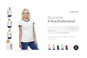 Women T-Shirt Mockups Set FREE DEMO, a Books & Magazine Mockup by Apparel_Mockups (Thumbnail 9 of 27)