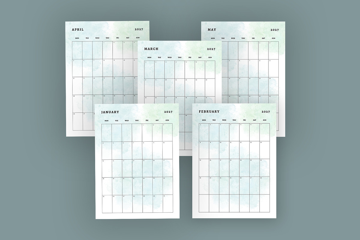 Editable Calendar Template 2027, a Stationery Template by Design Zone (Photo 4 of 6)