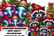 Christmas animal families, an Animal Illustration by AnetArtStore (Thumbnail 5 of 8)