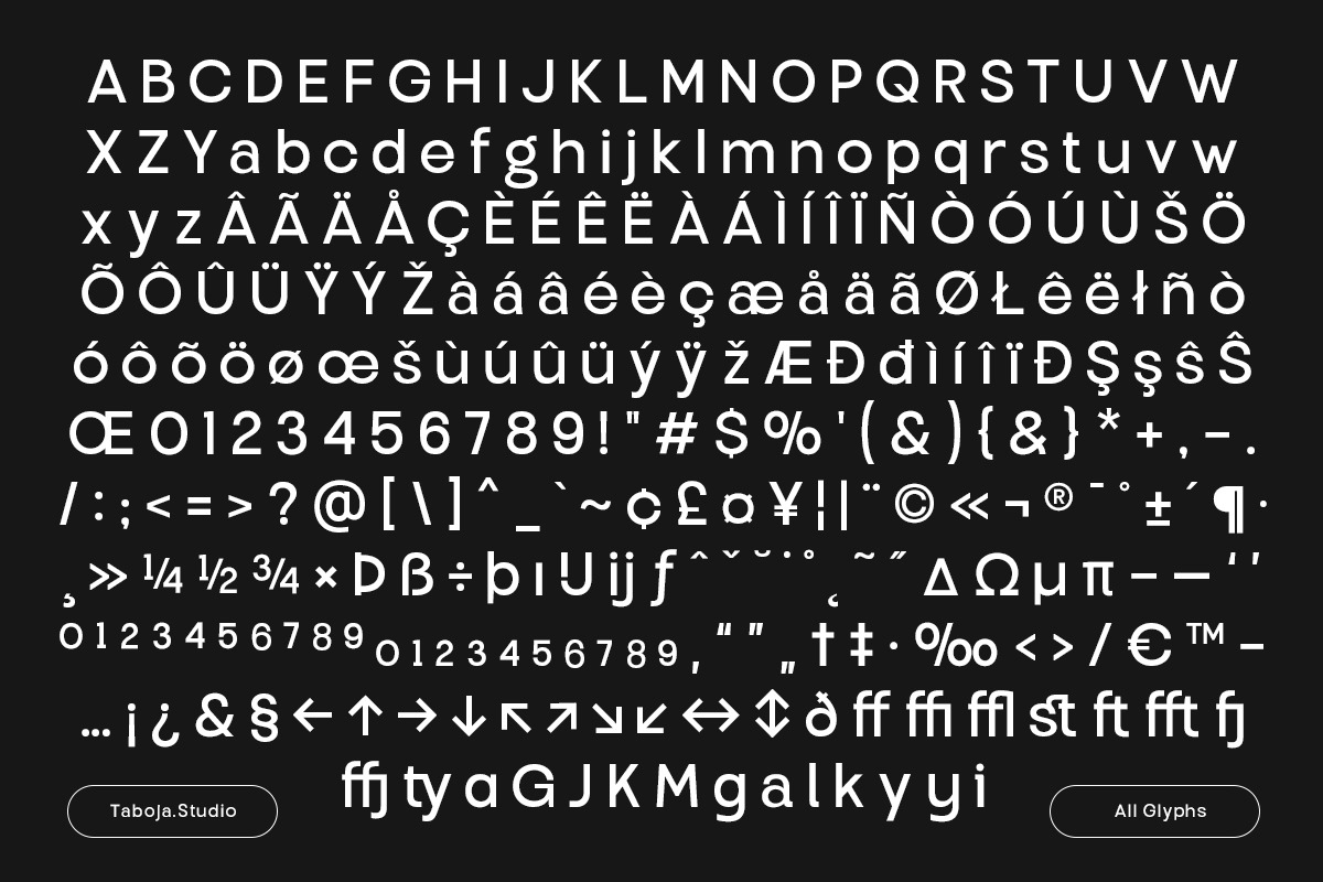 TBJ Endgraph 8-Sans Serif Font, a Sans Serif Font by Taboja Studio (Photo 9 of 19)