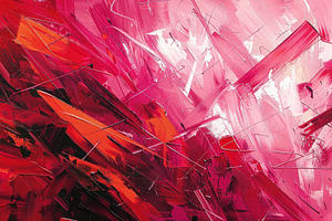 Contemporary abstract art with bold,, a Photo by LOGOCREATIVE