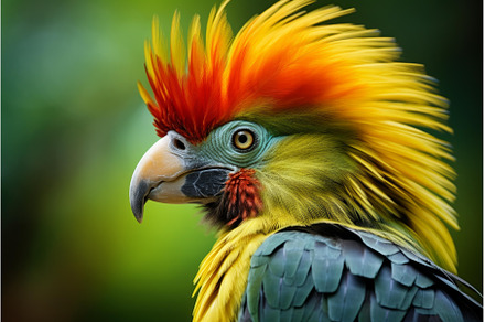 Close-up of a colorful harlequin, an Animal Photo by Ylivdesign