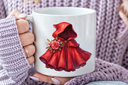 Little Red Riding Hood Watercolor, an Illustration by Pixels.Craft (Thumbnail 5 of 7)