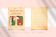 VALENTINE'S DAY CARD CANVA TEMPLATE, a Card Template by The Little Lily Studio (Thumbnail 2 of 5)