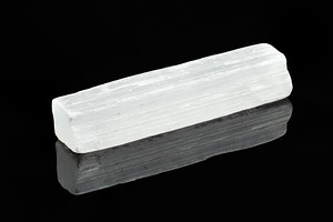 White Selenite Crystal Close Up