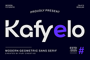 Kafyelo - Modern Geometric Sans Font, a Sans Serif Font by PuriCreative (Thumbnail 1 of 10)
