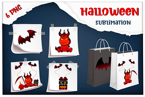 Davil Unicorn Halloween Sublimation