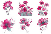 Whimsical Spring Wildflower Clipart, an Illustration by Designking (Thumbnail 5 of 5)
