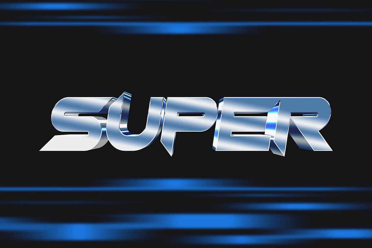 80s Text and Logo Effects, a Layer Style Add-On by MahmoudWally (Photo 9 of 12)