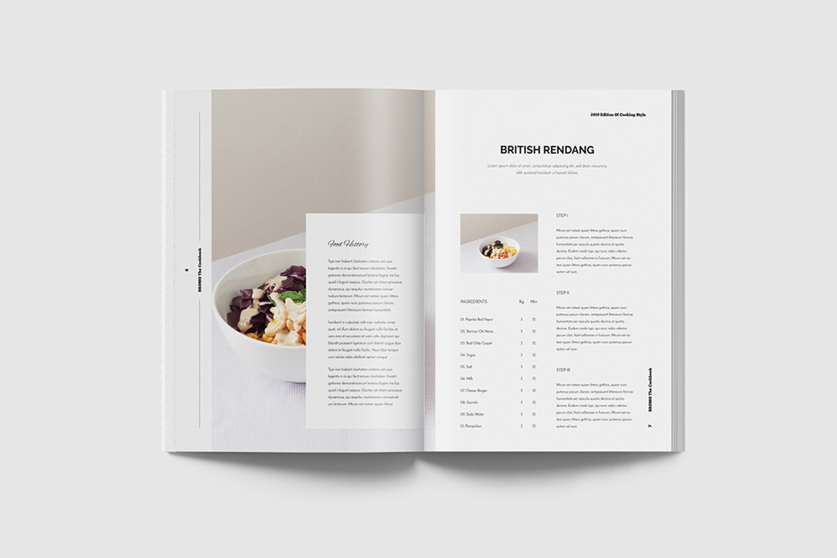 Recipe Book / Cookbook, a Brochure Template by MA-KING_ART (Photo 5 of 9)