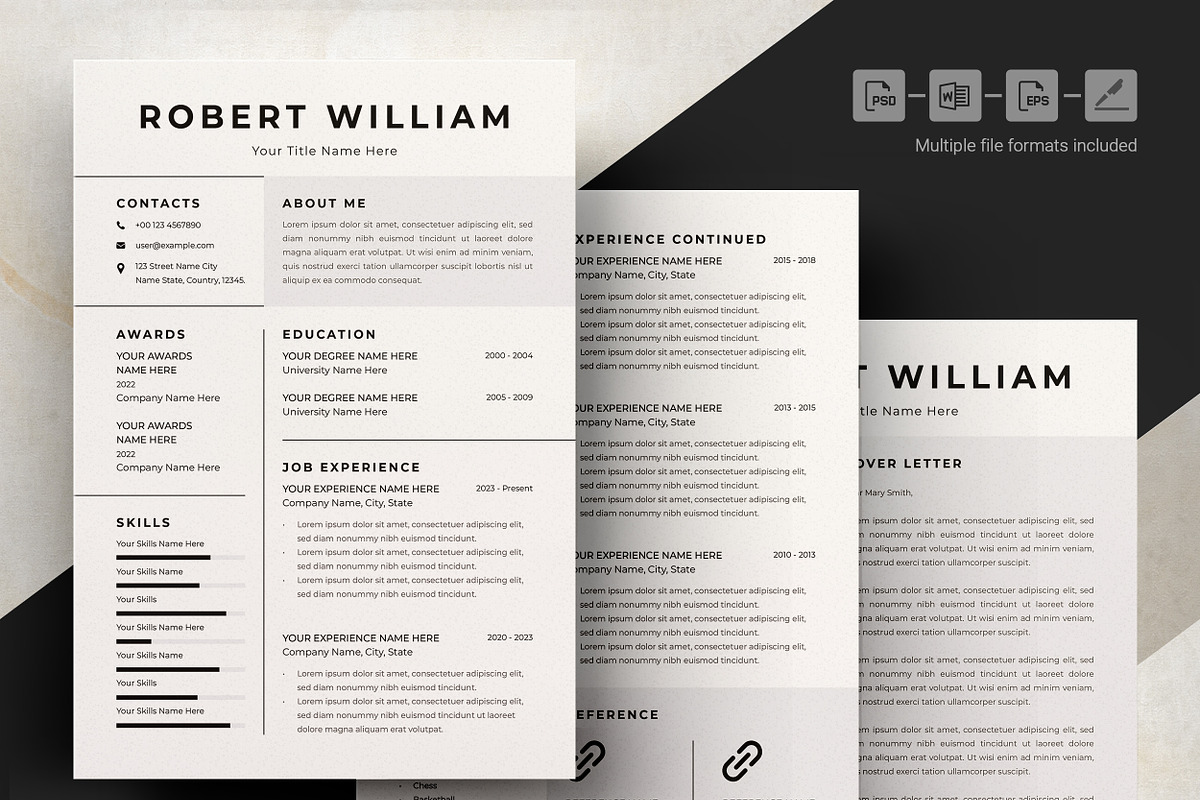 Stylish Resume for Career Growth, a Resume Template by ResumeInventor (Photo 4 of 6)