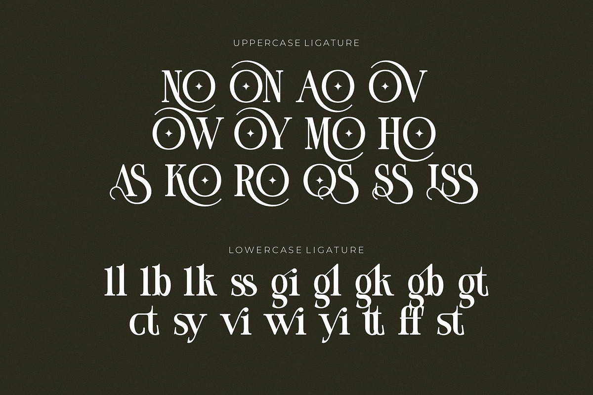 GISSON Unique Ligature Serif preview 8