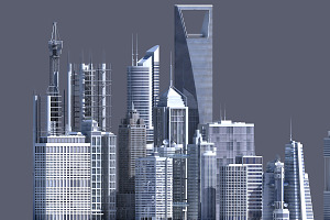 3D Generic Skyscrapers