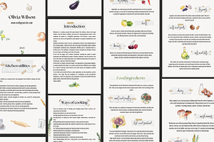 Cook Book Canva Template