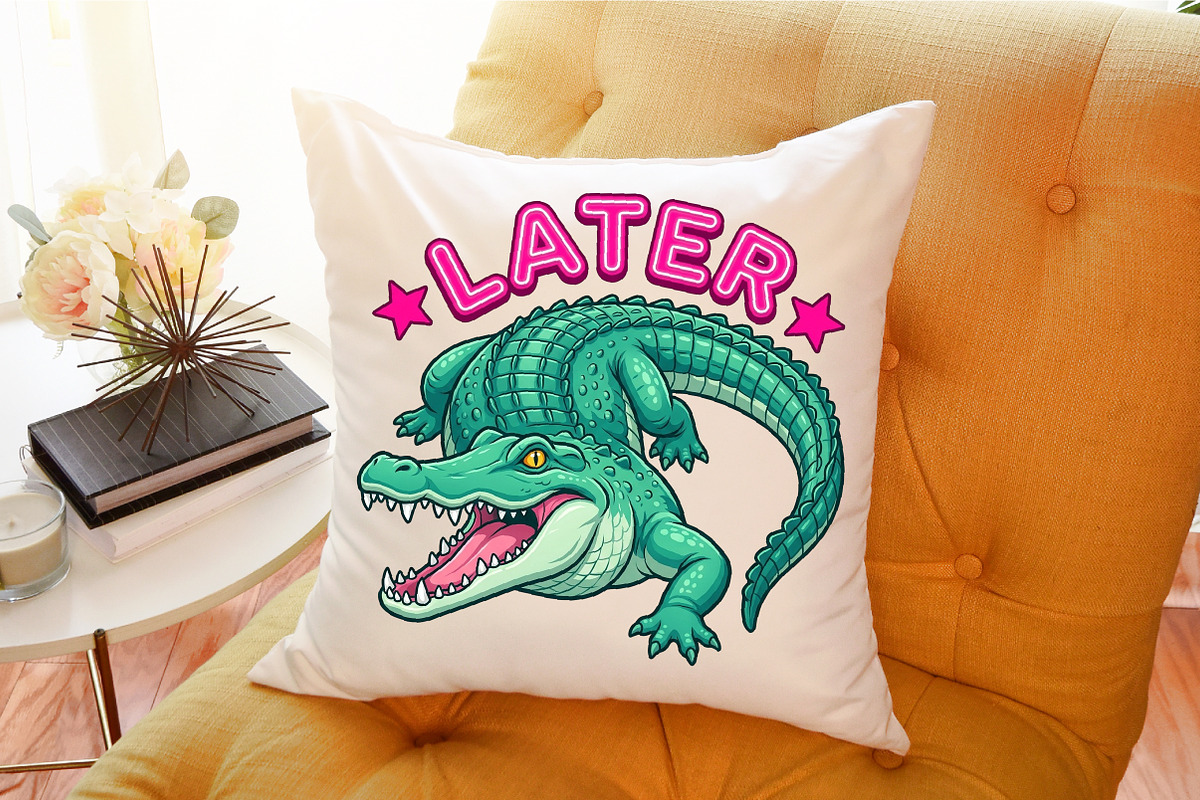 Later Gator Cute Alligator PNG, a Seasonal Illustration by Sublimation Artist (Photo 9 of 9)