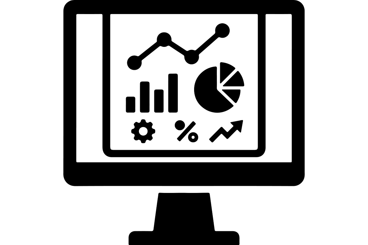 Business Dashboard & Analytics Icon, a Technology Illustration by abu67222 (Photo 12 of 13)